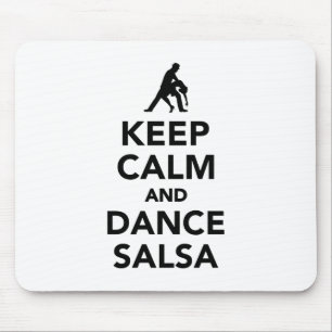 Keep calm and dance Salsa Mouse Mat