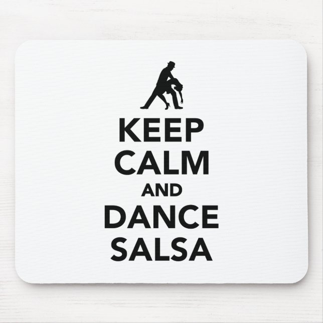 Keep calm and dance Salsa Mouse Mat (Front)