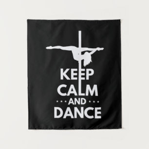 Keep Calm And Dance Tapestry
