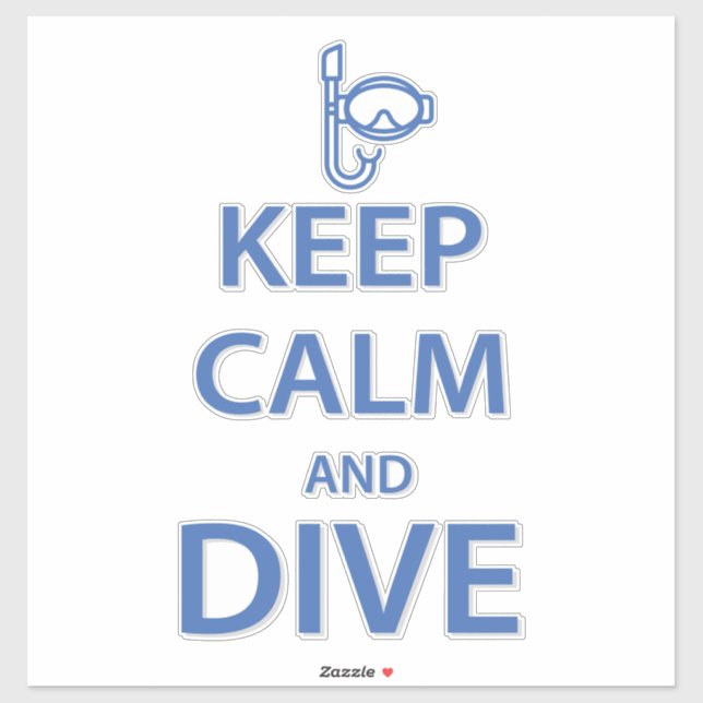 Keep calm and dive (Sheet)