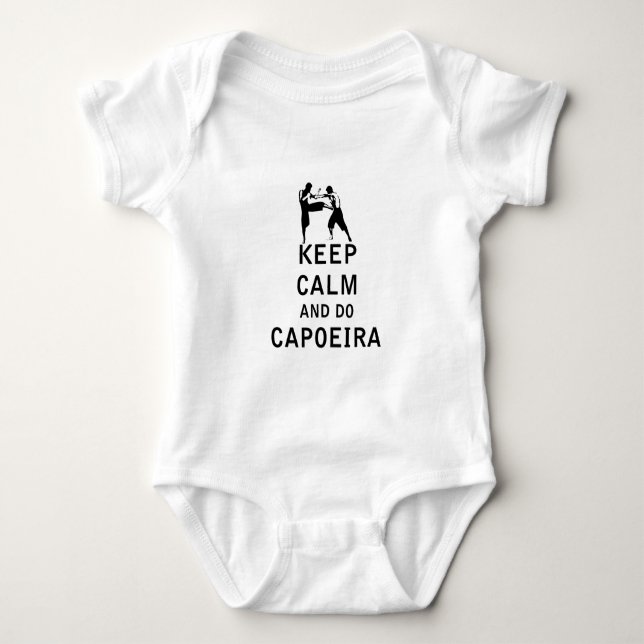 Keep Calm and Do Capoeira Baby Bodysuit (Front)