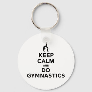Keep calm and do Gymnastics Key Ring