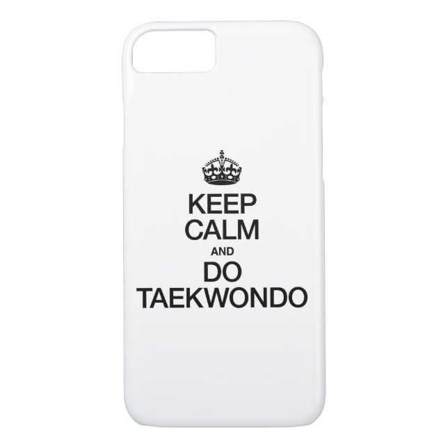KEEP CALM AND DO TAEKWONDO Case-Mate iPhone CASE (Back)