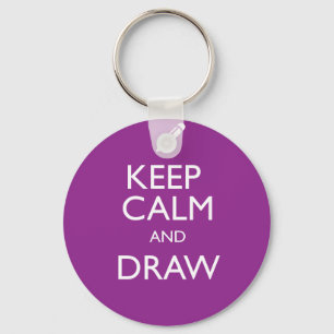 KEEP CALM AND DRAW KEY RING