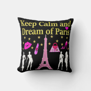 KEEP CALM AND DREAM OF PARIS CUSHION