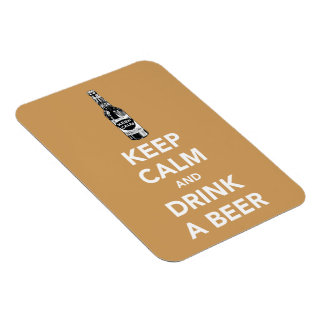 Keep calm and drink a beer photo magnet