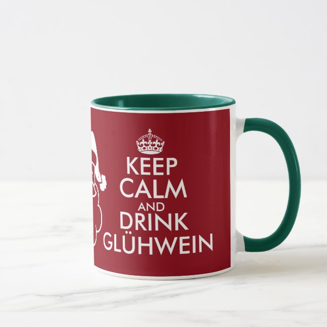 Keep calm and drink Glühwein Christmas mug (Right)