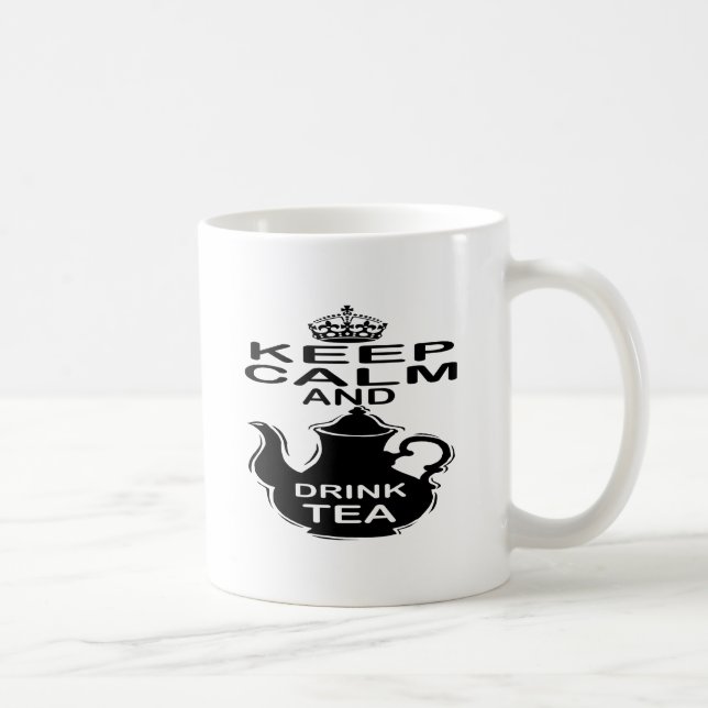 Keep Calm and Drink Tea Coffee Mug (Right)