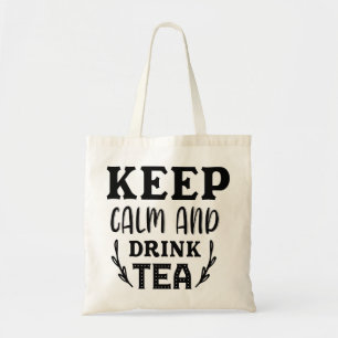 KEEP CALM AND DRINK TEA TOTE BAG