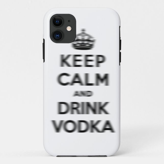 Keep calm and drink vodka Case-Mate iPhone case (Back)