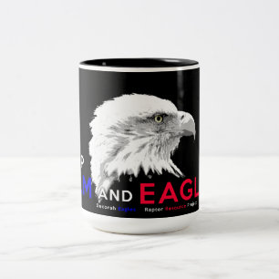 Keep Calm and Eagle On! Two-Tone Coffee Mug