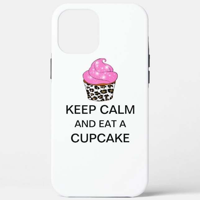 “KEEP CALM And Eat A CUPCAKE” Case-Mate iPhone Case (Back)