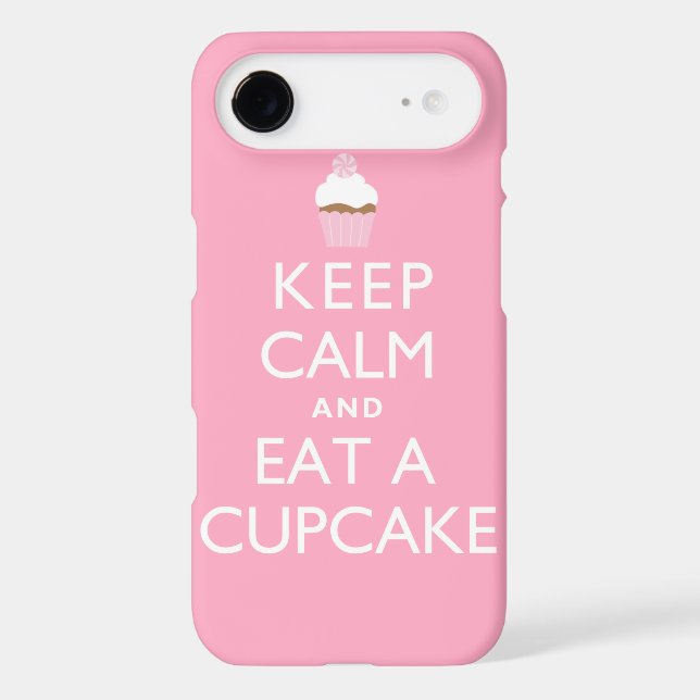 Keep Calm and Eat a Cupcake {pink} Case-Mate iPhone Case (Back)