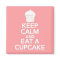 Keep Calm and Eat a Cupcake square magnet