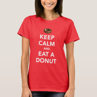 Keep calm and eat a donut t-shirt (customizable)