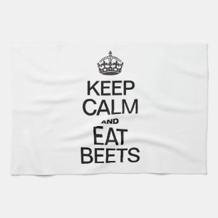 KEEP CALM AND EAT BEETS TEA TOWEL