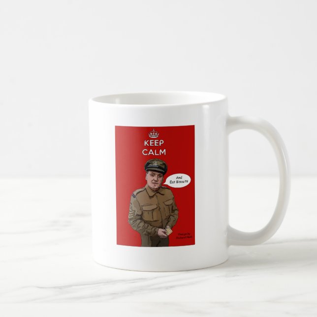 Keep Calm And Eat Biscuits WW2 Mugs (Right)