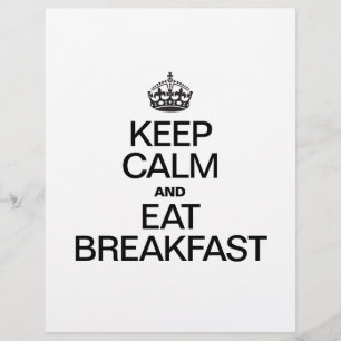 KEEP CALM AND EAT BREAKFAST FLYER