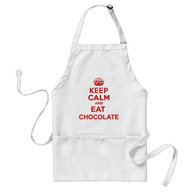 Keep Calm and Eat Chocolate Standard Apron (Front)