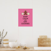 Keep Calm and Eat Cookies Poster Print (Kitchen)