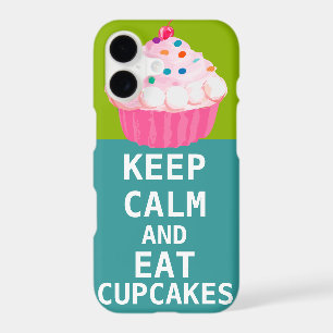 KEEP CALM AND Eat Cupcakes-change aqua any colour