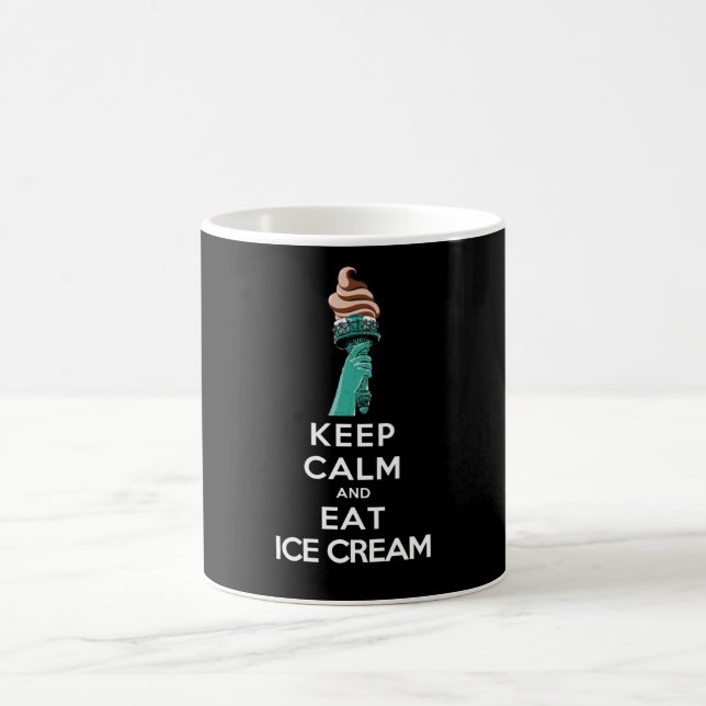 keep calm and eat ice cream coffee mug (Center)