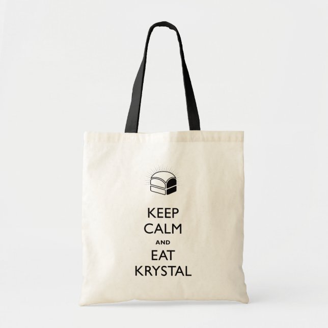 Keep Calm and Eat Krystal Tote Bag (Front)