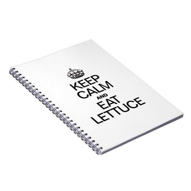 KEEP CALM AND EAT LETTUCE NOTEBOOK (Right Side)