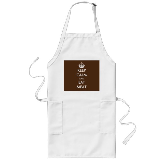 Keep calm and eat meat apron (Front)