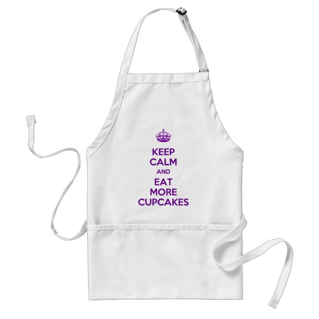 Keep Calm and Eat More Cupcakes Apron (Front)