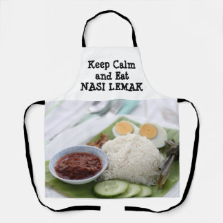 Keep calm and Eat Nasi Lemak apron