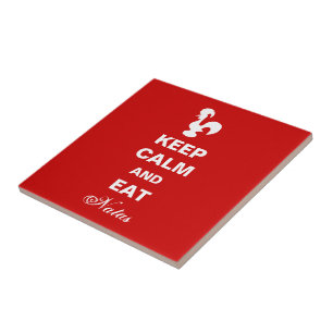 Keep Calm and Eat Natas Tile
