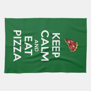 Keep Calm and Eat Pizza 2 Tea Towel