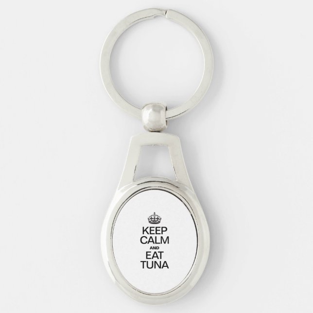 KEEP CALM AND EAT TUNA KEY RING (Front)