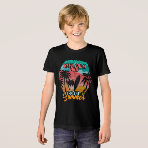 Keep Calm and Enjoy Summer  Tri-Blend Shirt