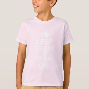 Keep Calm and Farm On T-Shirt