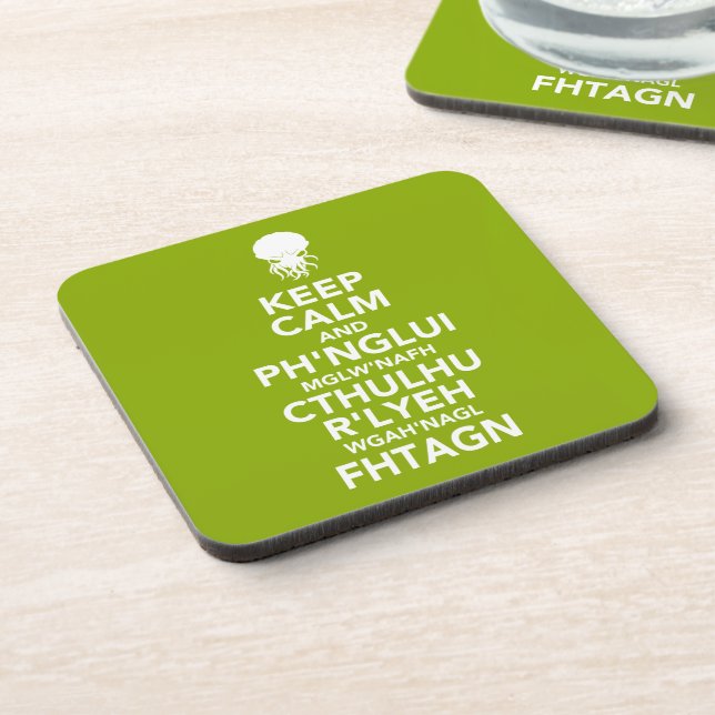 Keep Calm and Fhtagn Coaster (Left Side)