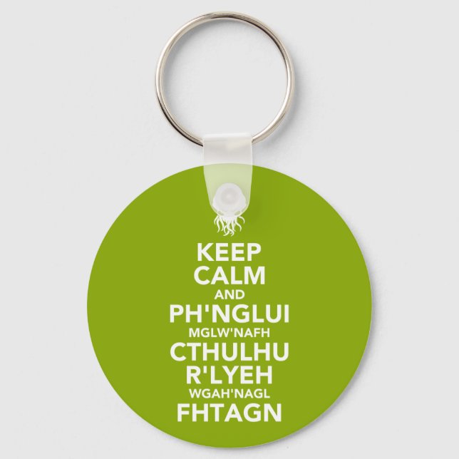 Keep Calm and Fhtagn Key Ring (Front)