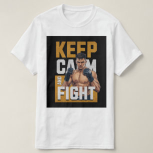 Keep Calm and Fight T-Shirt – MMA Fighter Tee