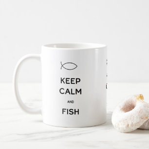 Keep Calm and Fish Coffee Mug
