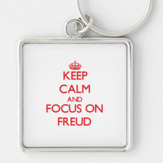 Keep Calm and focus on Freud Key Ring