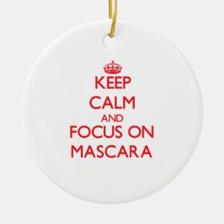 Keep Calm and focus on Mascara Ceramic Tree Decoration