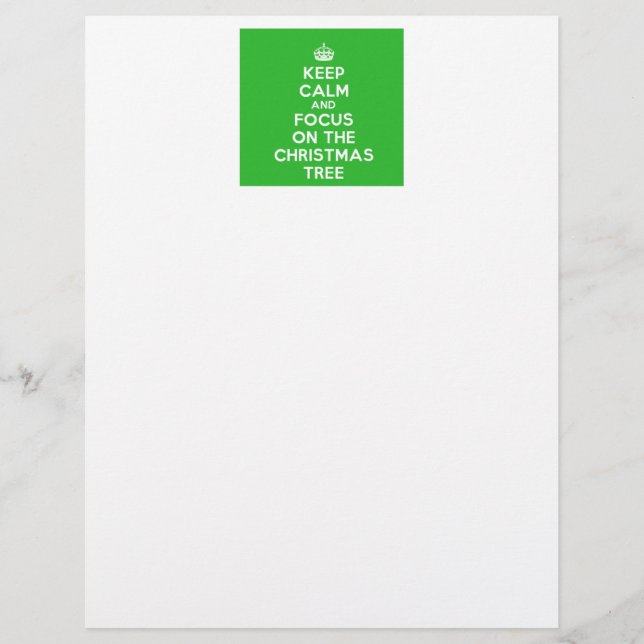 Keep Calm and focus on The Christmas Tree, funny (Front)