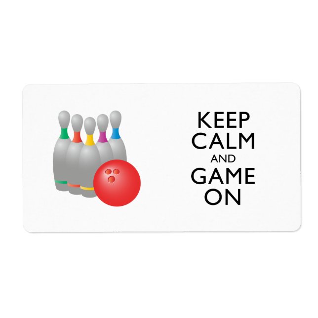 KEEP CALM AND GAME ON - Bowling (Front)