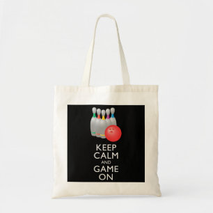 KEEP CALM AND GAME ON - Bowling Tote Bag