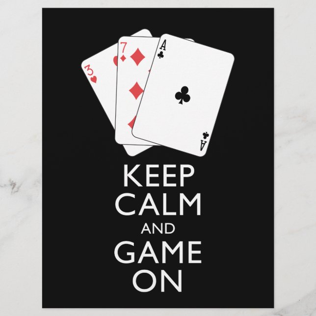 KEEP CALM AND GAME ON - Card Games (Front)