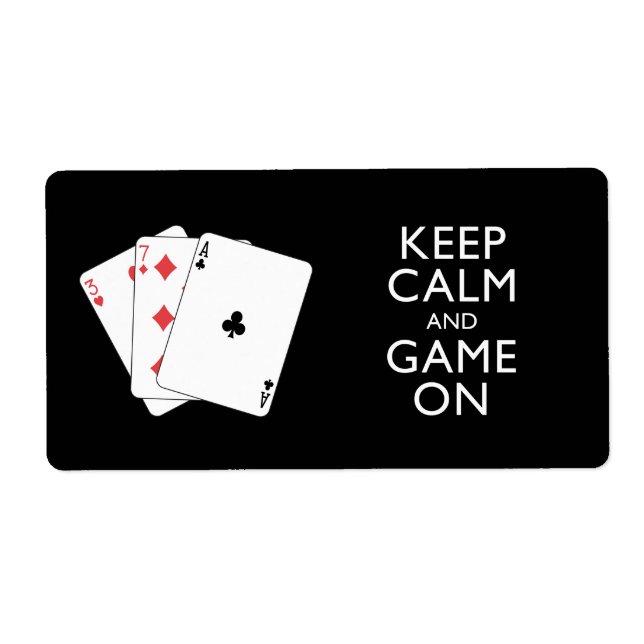KEEP CALM AND GAME ON - Card Games (Front)