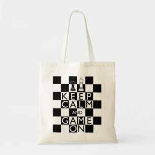 KEEP CALM AND GAME ON - Chess Tote Bag