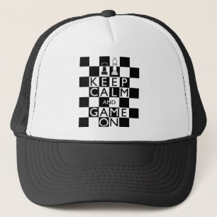 KEEP CALM AND GAME ON - Chess Trucker Hat