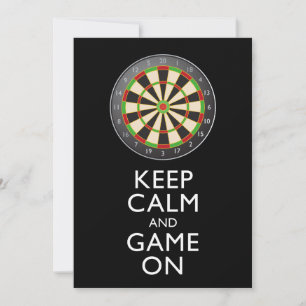 KEEP CALM AND GAME ON - Dart Board